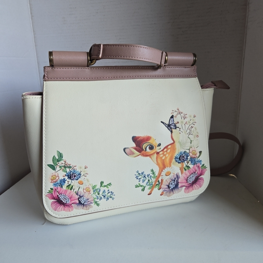 Loungefly Disney Bambi Embroidered Detailing with Beading Crossbody Bag